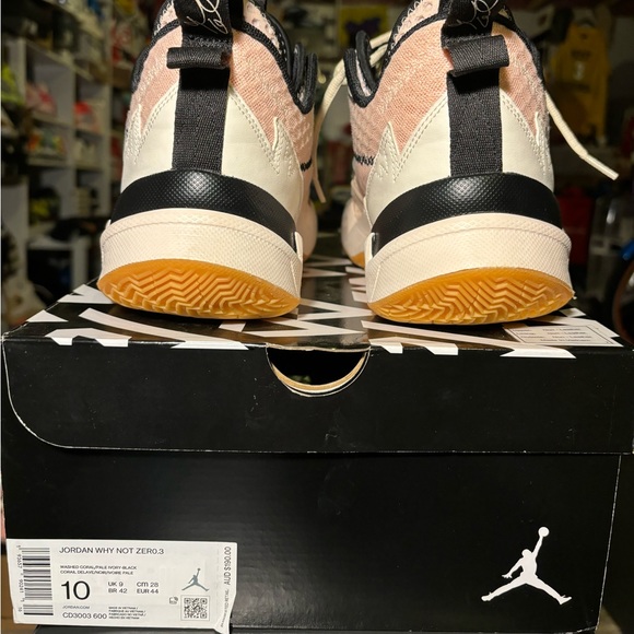 RUSSELL WESTBROOK - Jordan Why Not Zer0.3 'Washed Coral' - Size 10 Men's - Picture 5 of 10